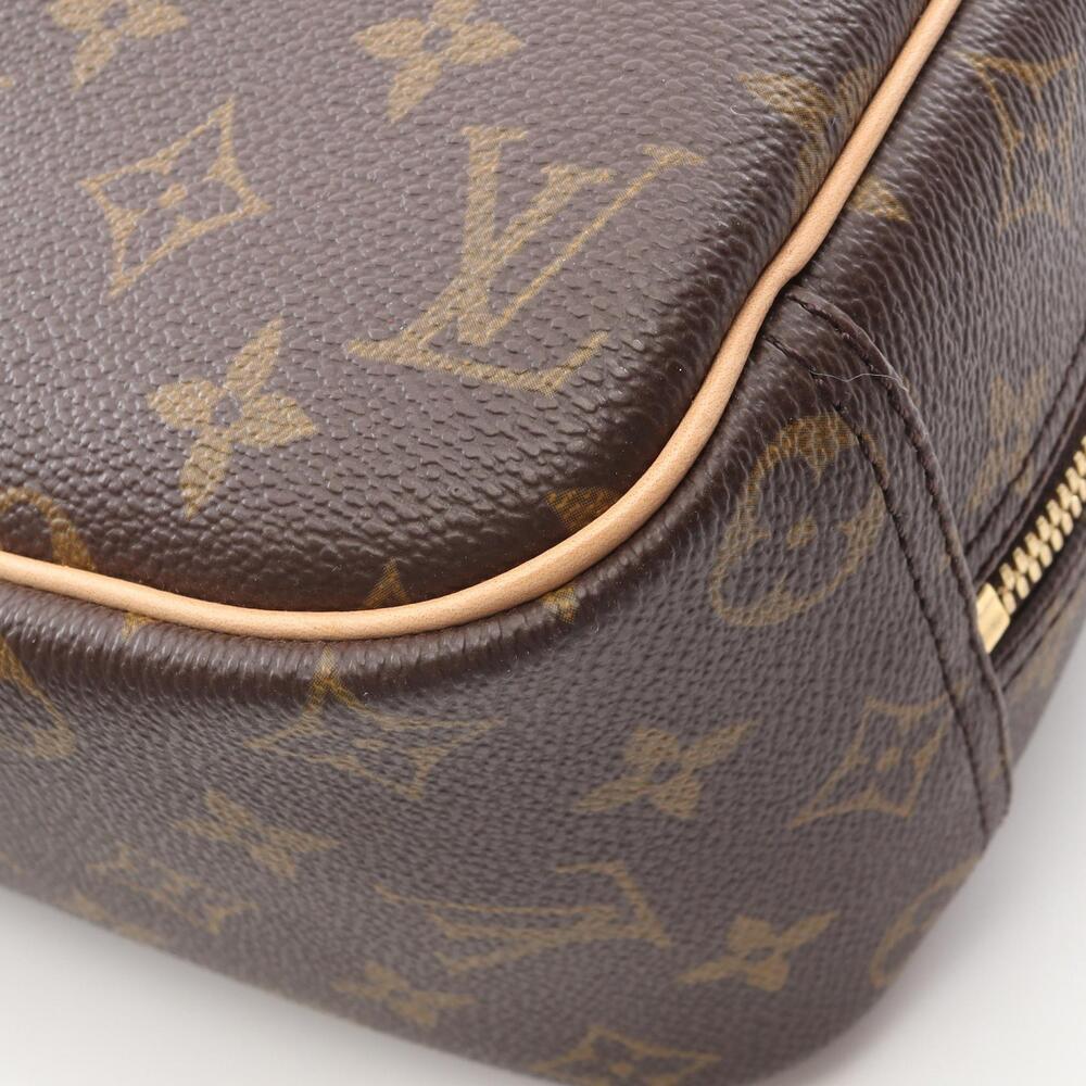Louis Vuitton Monogram Brown Handbag Leather Canvas Trouville - Picture 8 of 8